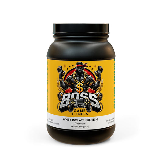 BOSS GAME FITNESS: GRIND MODE WHEY ISOLATE PROTEIN, CHOCOLATE (907g, 2lb)